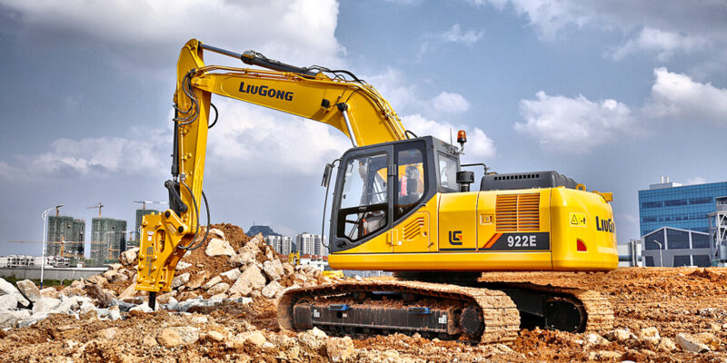 máy xúc đào Liugong clg922e