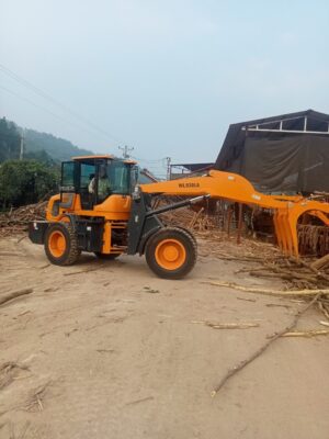 máy xúc lật kẹp gỗ cần dài WL930LA